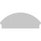 Ekena Millwork Segment Arch 4 Spoke Architectural Grade PVC Combination Pediment, 40"W x 16-7/8"H x 2-3/4"P PEDPC040X170SEG04 - alternate 4